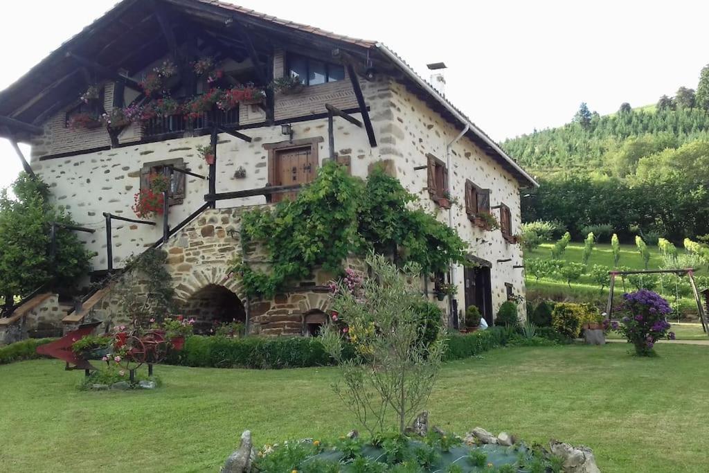 Caserio Vasco Con Piscina Y Barbacoa Murueta-Murueta-Orozko Exterior foto